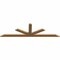 Ekena Millwork Saratoga Smooth Timber Gable Bracket, Western Red Cedar, 72"W x 21"H x 1 1/2"D x 3 1/2"F, 7/12 Pitch GBW072X21X0204SAR00SWR - alternate 4